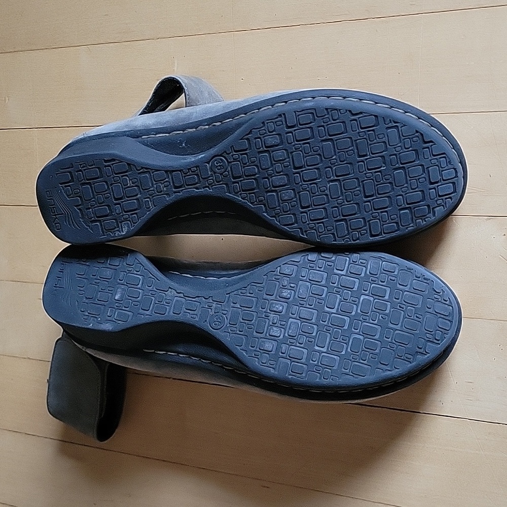 Dansko Grey Suede Ankle Strap Maryjane Ballet Shoe - 36/6 - Picture 6 of 8